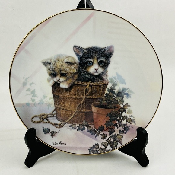 Danbury Mint Other - Double Trouble Kitten Cousins Collection Danbury Mint Decorator Plate Manning
